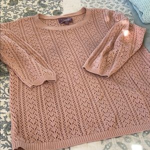 Pointelle sweater